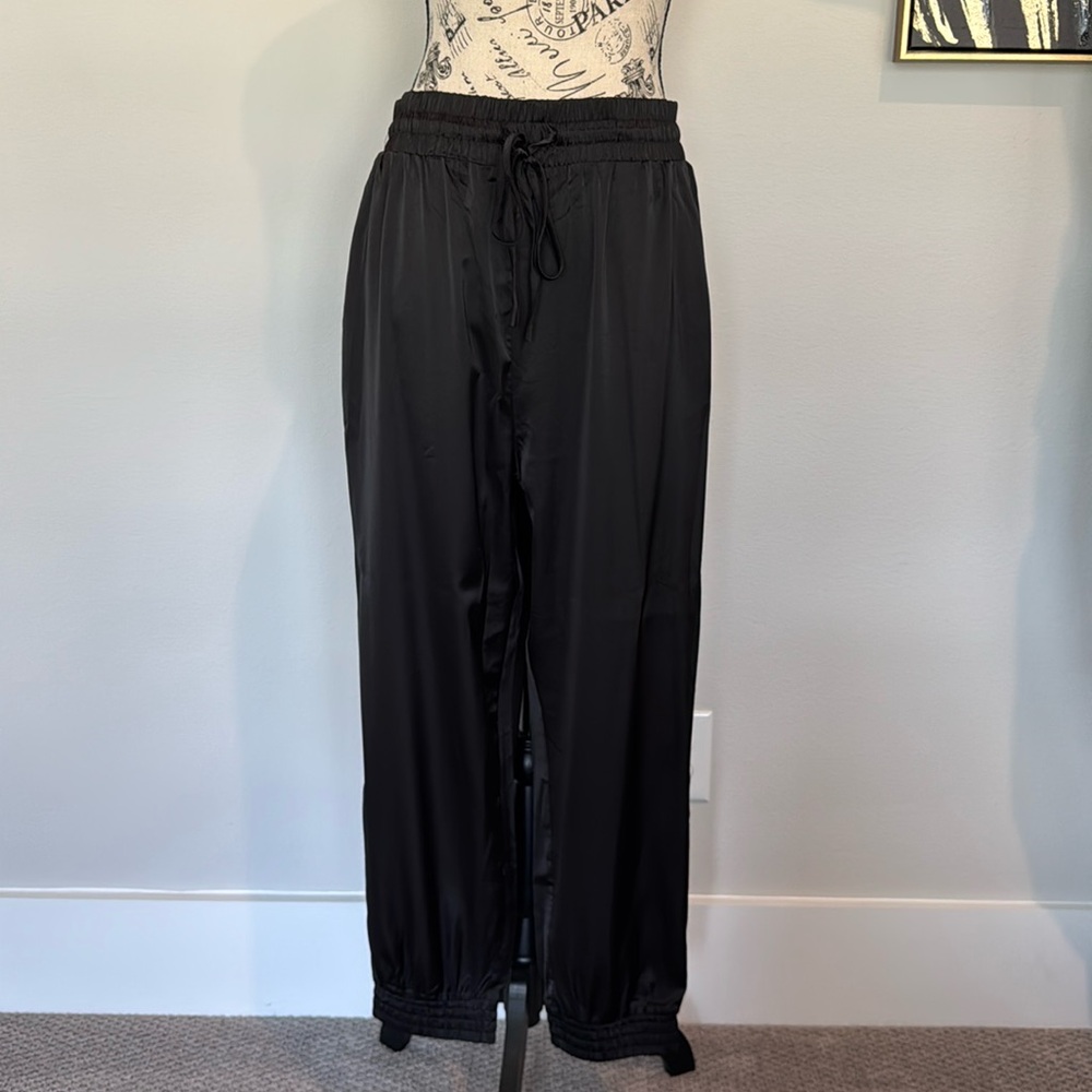 Satin jogger pants